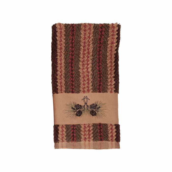 Pine Cone Fingertip Towel Stripe Bath Towel