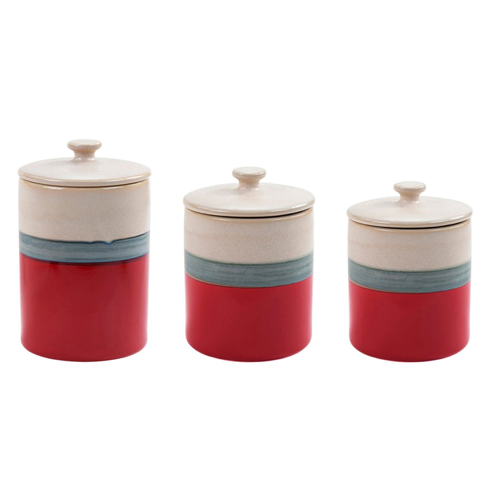 Pasadizo Pomegranate Ceramic 3PC Canister Set Canister