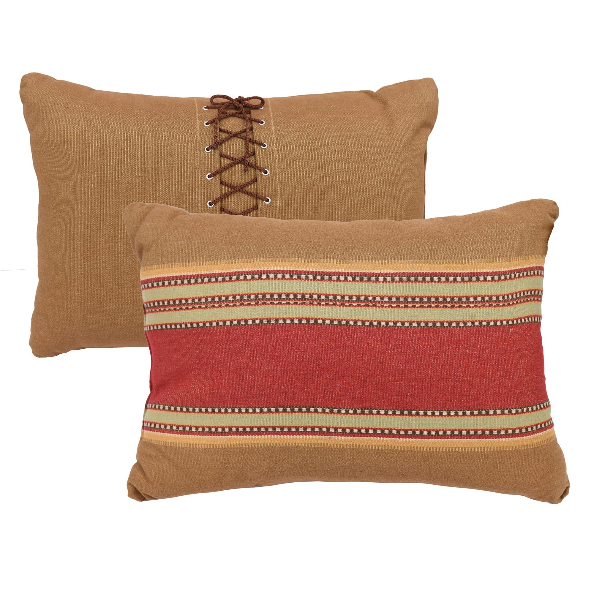 Pillow with Shoe Lace Design Pillow