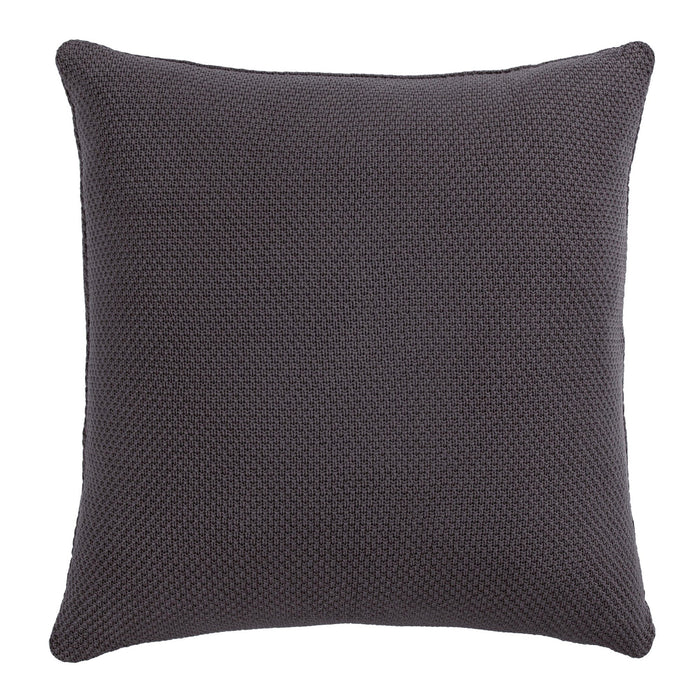 Cotton Knit Euro Pillow Slate Pillow