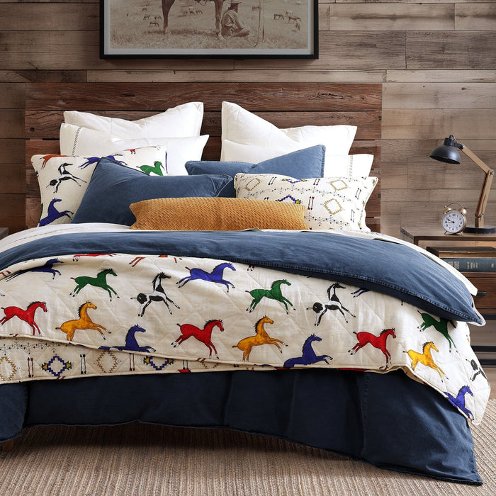 Wild Horses Reversible Quilt Set Quilt