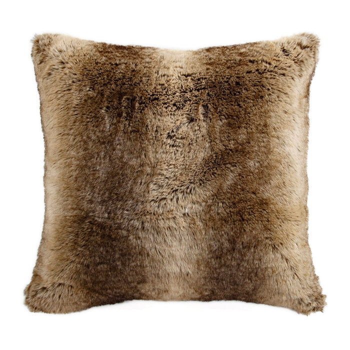 Faux Wolf Fur Euro Sham Sham