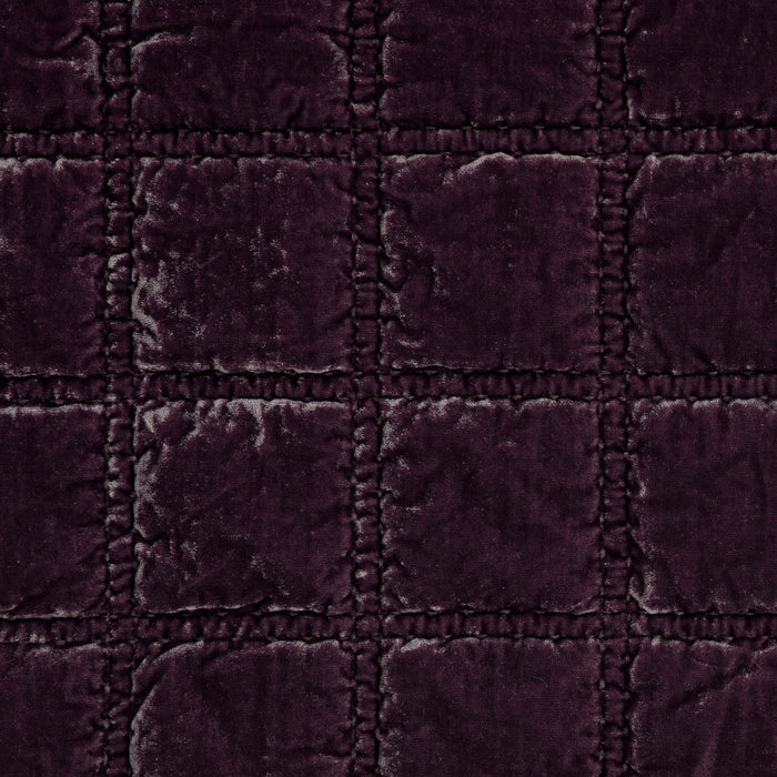 Stella Faux Silk Double Box Stitch Swatch Dark Violet Swatch