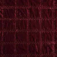 Stella Faux Silk Double Box Stitch Swatch Garnet Red Swatch