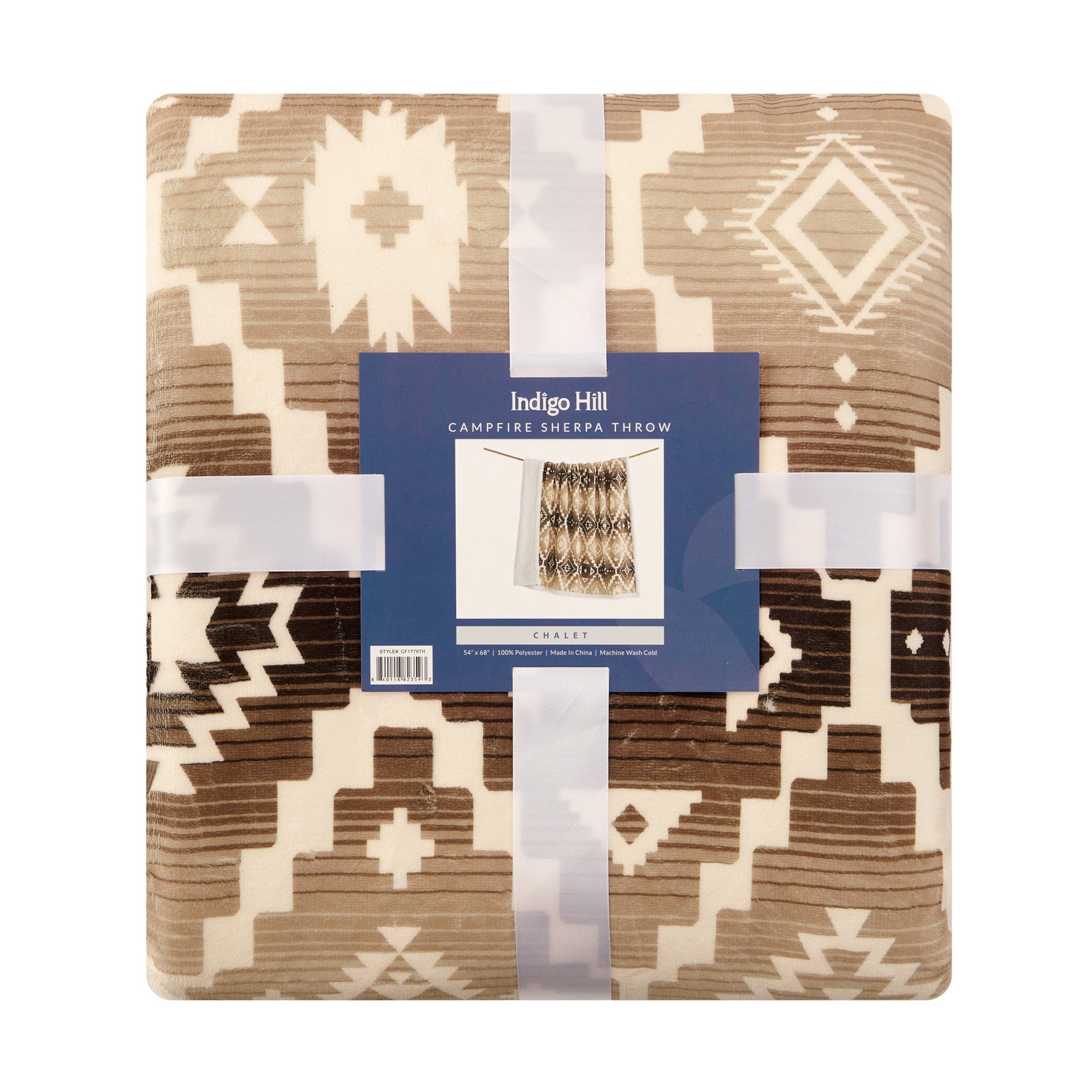 Chalet Campfire Sherpa Throw, 6 MOQ Throw