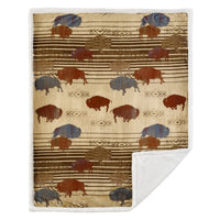 Home on the Range Campfire Sherpa Throw Throw