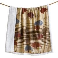 Home on the Range Campfire Sherpa Throw Throw