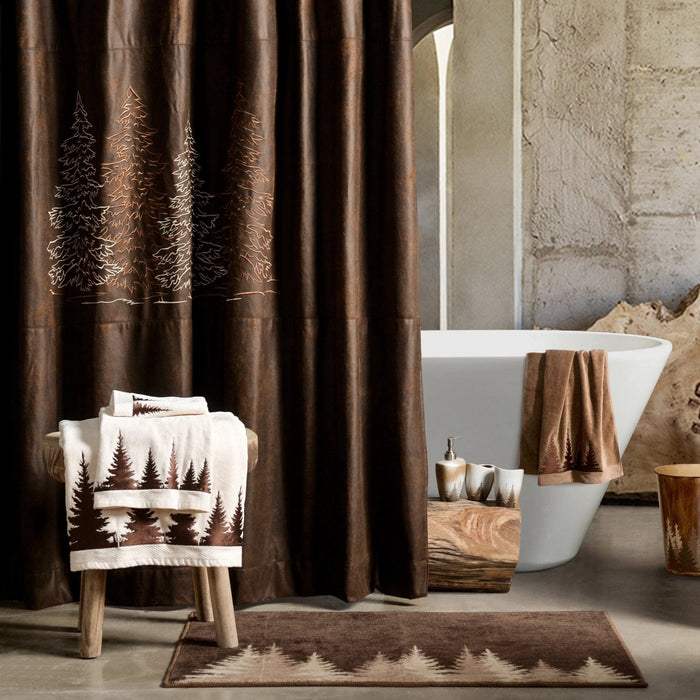 Clearwater Pines 3PC Towel Set, Mocha Bath Towel