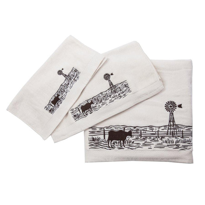 Jasper 3PC Towel Set, Cream Bath Towel