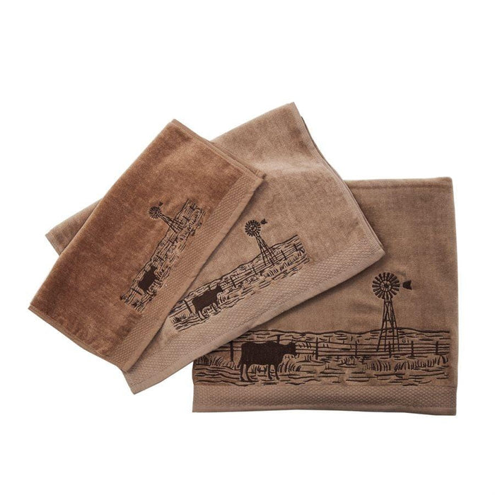 Jasper 3PC Towel Set, Mocha Bath Towel