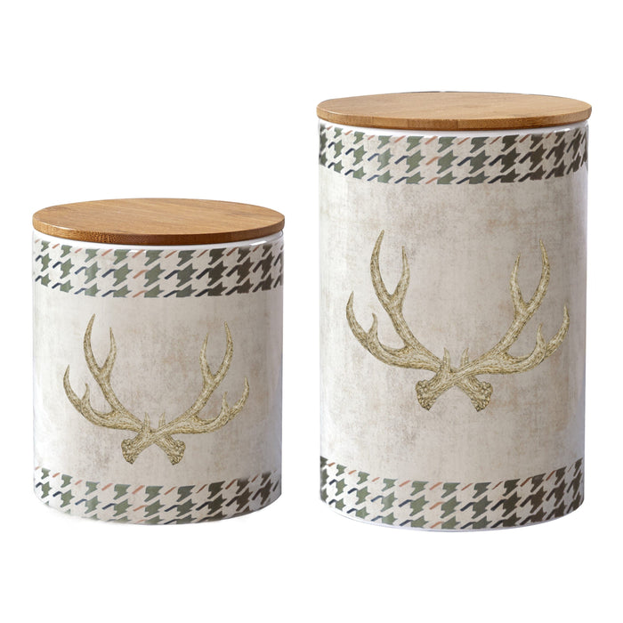 Antler Design 2PC Canister Set Canister