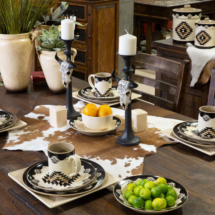 Chalet Aztec 16PC Ceramic Dinnerware Set Ceramic Dinnerware