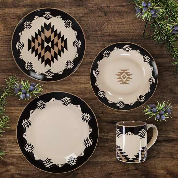 Chalet Aztec 16PC Ceramic Dinnerware Set Ceramic Dinnerware