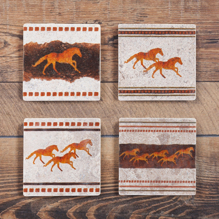 Running Remuda Coaster, Set of 4 Coaster