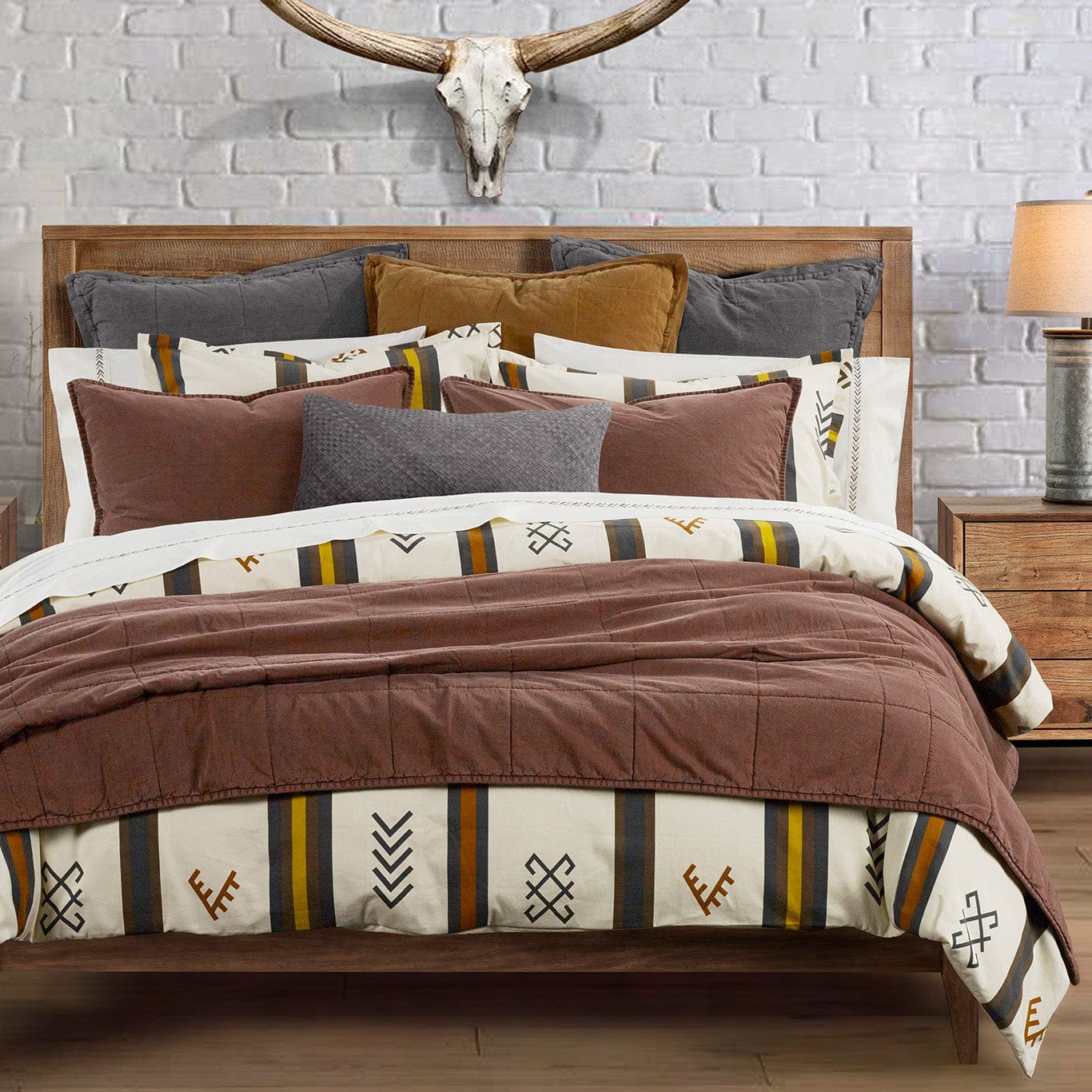 Toluca Canvas Bedding Set Comforter / Duvet Cover