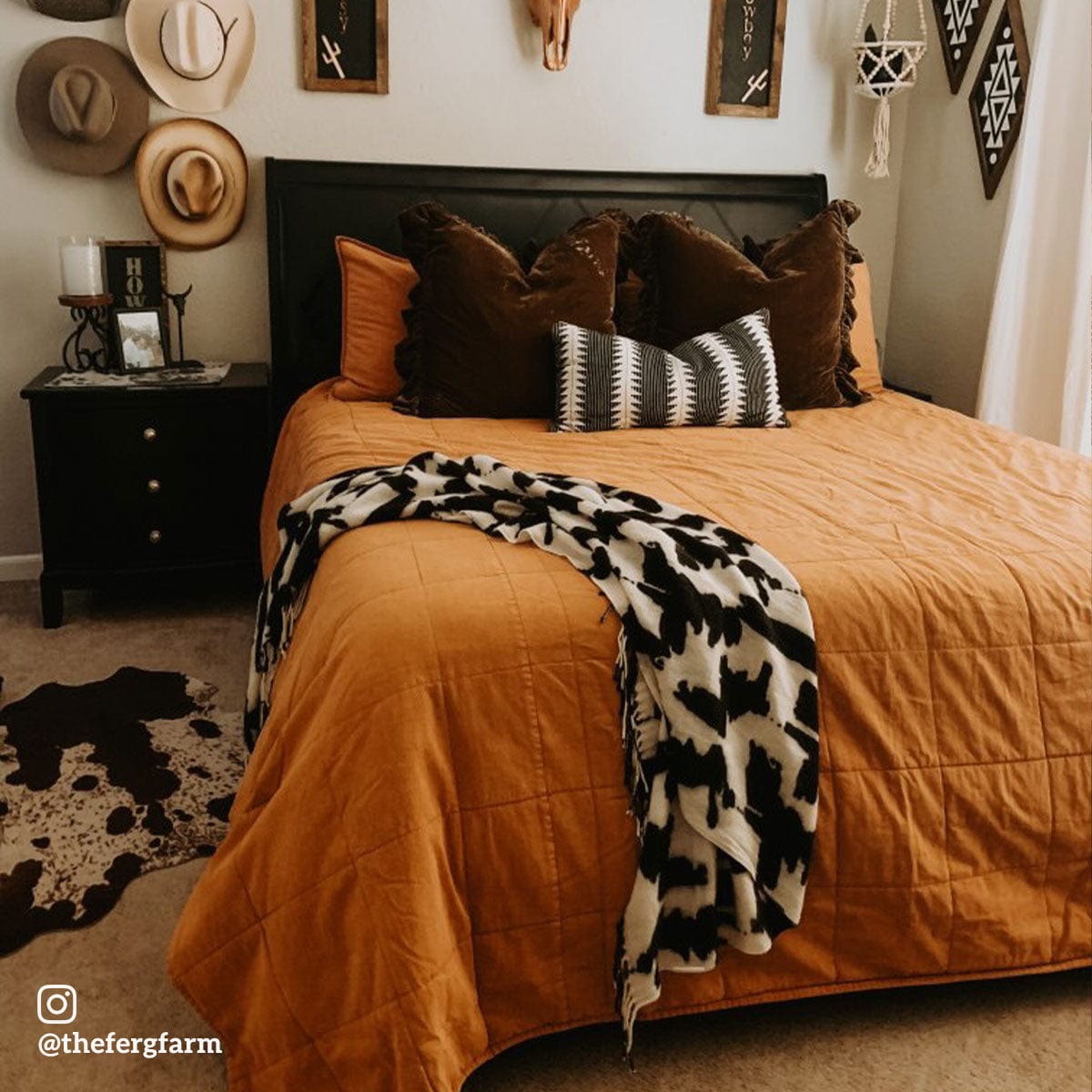 Stonewashed Cotton Canvas Coverlet Coverlet