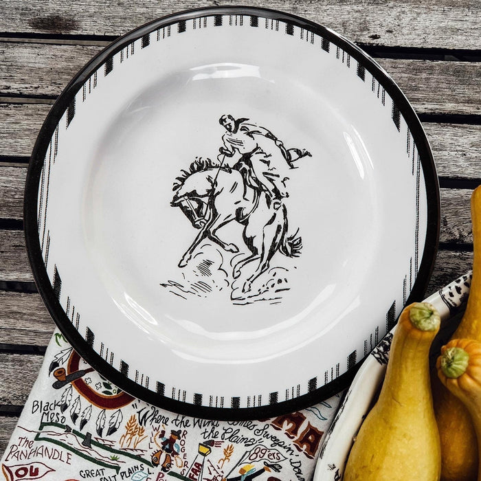 Ranch Life Melamine Dinner Plates, Set of 4 Dinner Plate