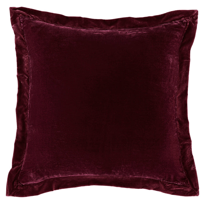 Stella Faux Silk Velvet Flanged Euro Sham Euro Sham