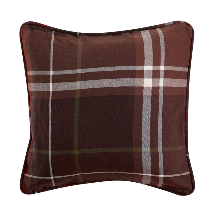 Jackson Plaid Euro Sham, 27X27 Euro Sham