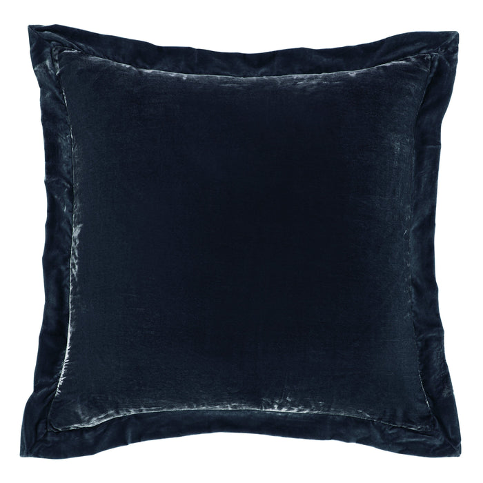 Stella Faux Silk Velvet Flanged Euro Sham Euro Sham