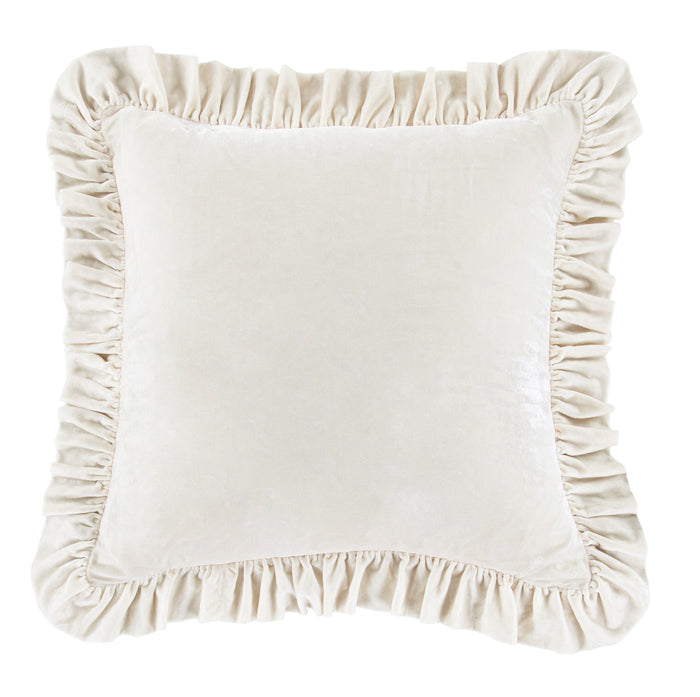Stella Faux Silk Velvet Euro Sham Stone Euro Sham