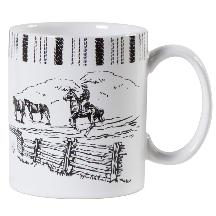 Ranch Life Horse Mugs, Set of 4 Mug