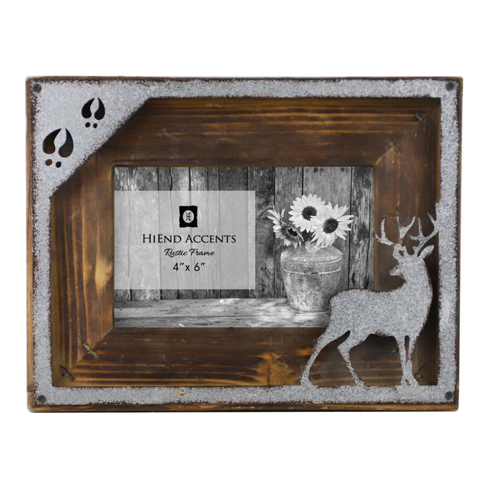 Deer Cutout Picture Frame, 4x6 Picture Frame