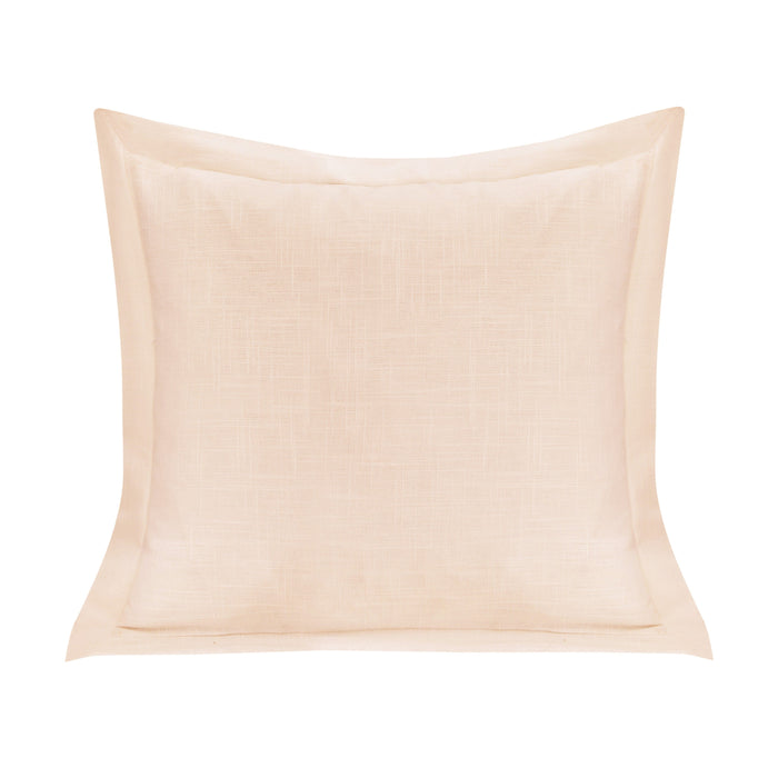 Single Flanged Washed Linen Pillow Blush Pillow