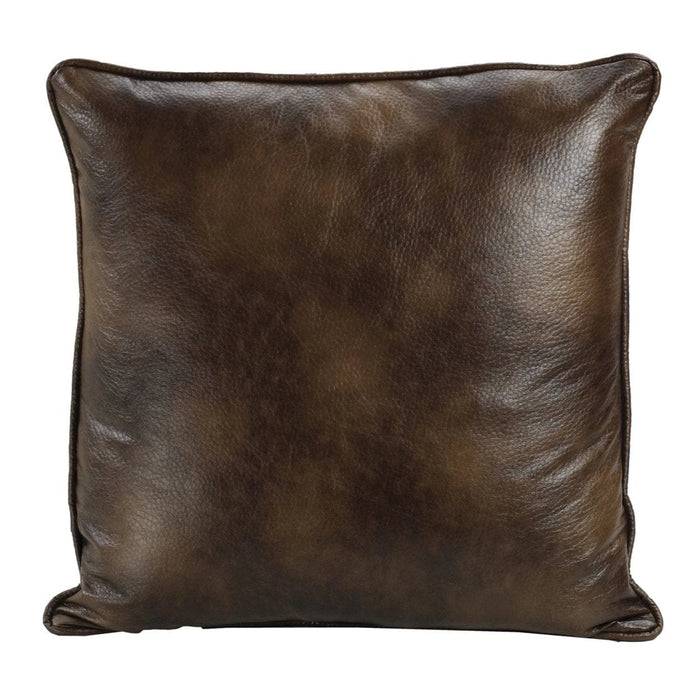 Brown Faux Euro Pillow, 27x27 Pillow