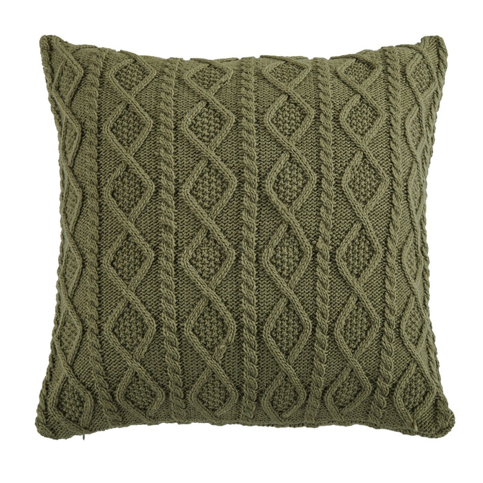 Cable Knit Soft Diamond Throw Pillow Pillow