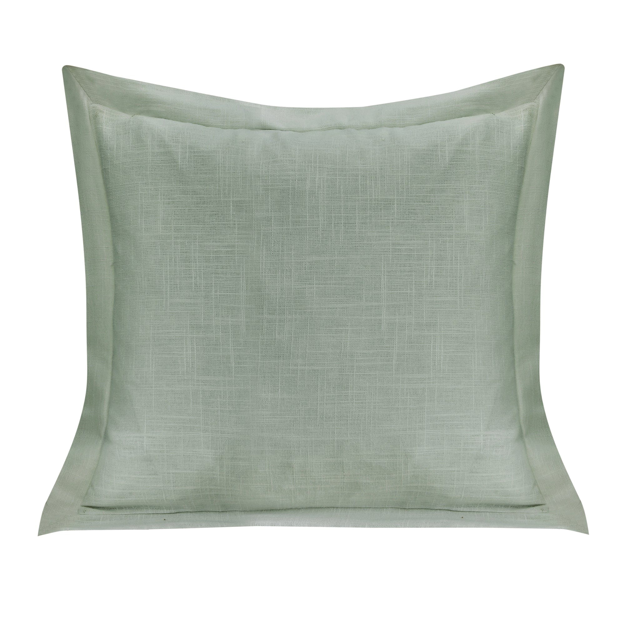 Single Flanged Washed Linen Pillow Sage Pillow