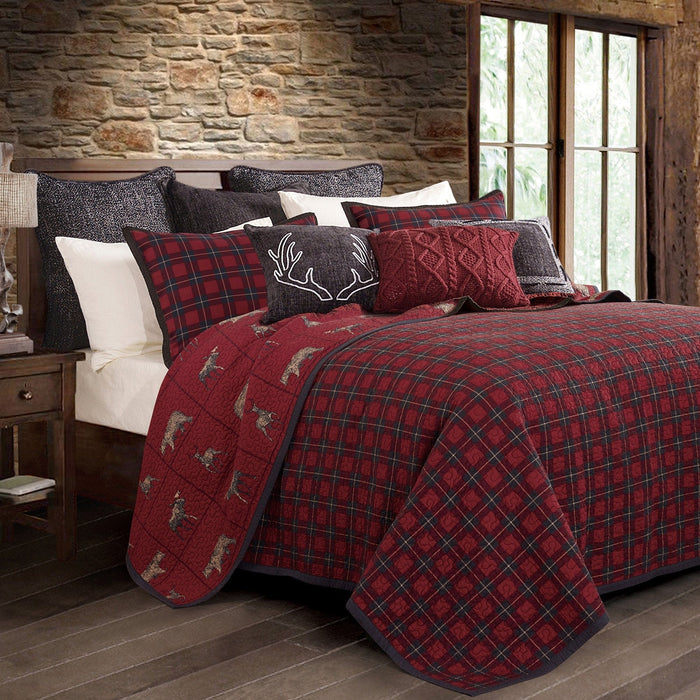 Woodland Plaid Reversible Quilt Set Quilt