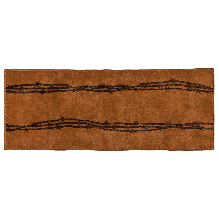 Chocolate Barbwire Kitchen/Bath Rug Rug