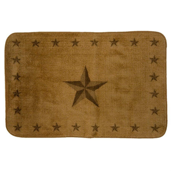 Light Chocolate Star Kitchen/Bath Rug Rug
