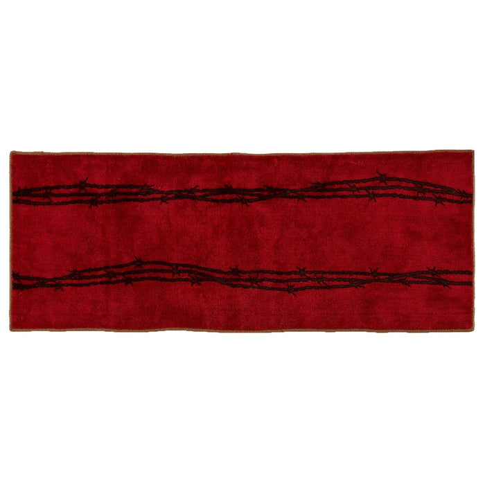 Red Barbwire Kitchen/Bath Rug Rug