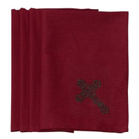 Cross Napkin - Red (Set of 4) Sale-K