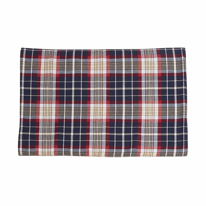 South Haven Blue Plaid Placemat w/ Rope Detail, 14x20 (Set of 4) Sale-K