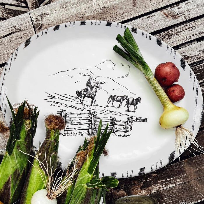 Ranch Life Melamine Serving Platter Serving Platter