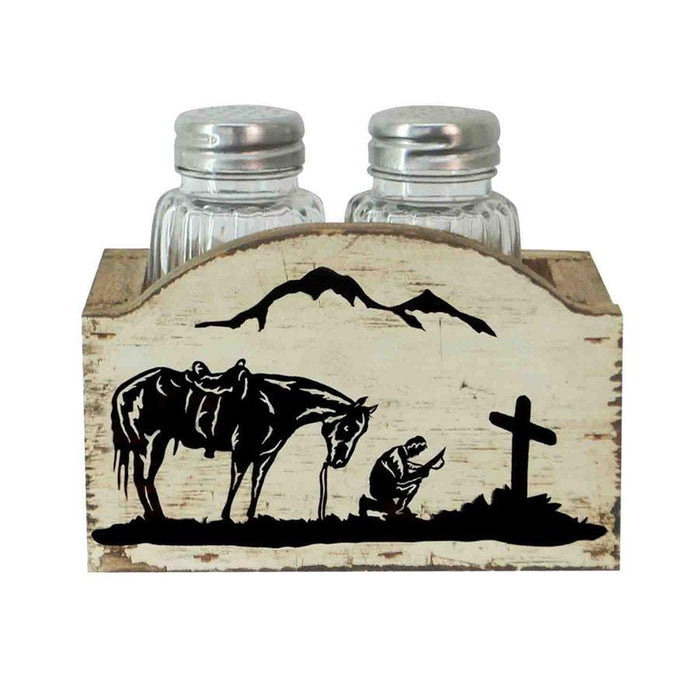 Praying Cowboy Salt & Pepper Shaker Set Shaker