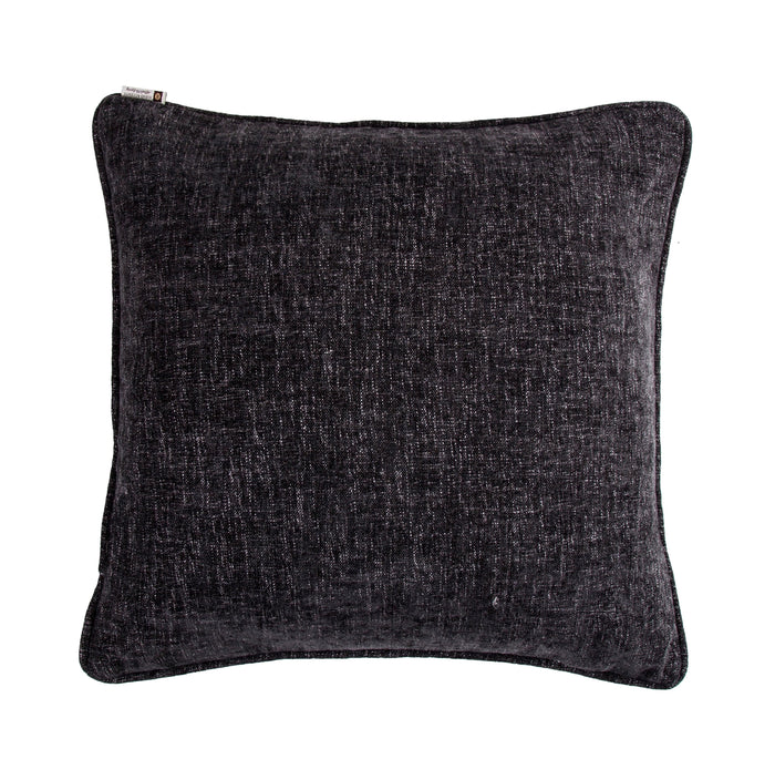 Amelia Charcoal Gray Twill Euro Sham Sham