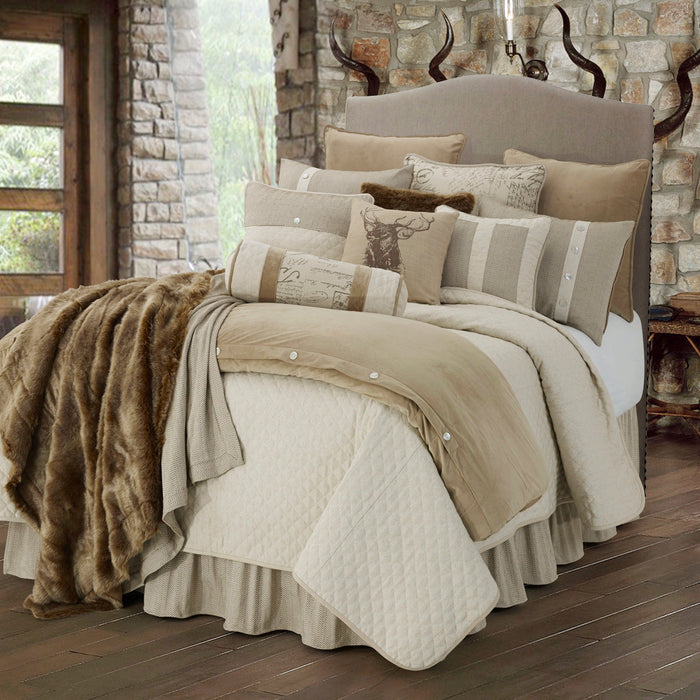 Fairfield Taupe Velvet Euro Sham Sham