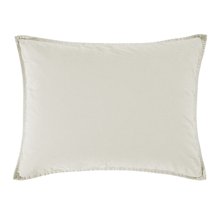 Stonewashed Cotton Canvas Pillow Sham Sham
