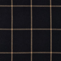 Ashbury Windowpane Black Plaid Swatch Swatch