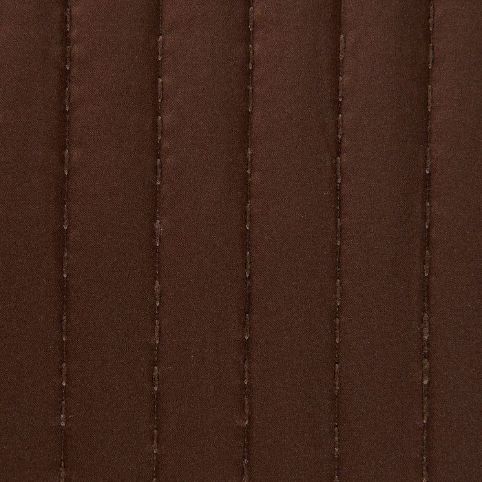 Satin Channel Quilt Swatch Chocolate Swatch
