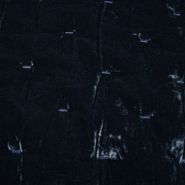 Stella Faux Silk Velvet Quilt Swatch Midnight Blue Swatch