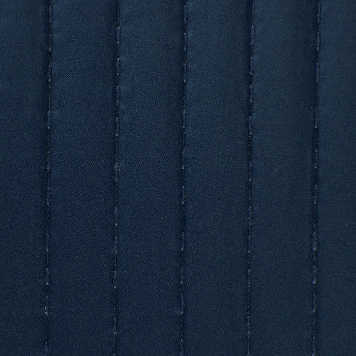 Satin Channel Quilt Swatch Navy Swatch