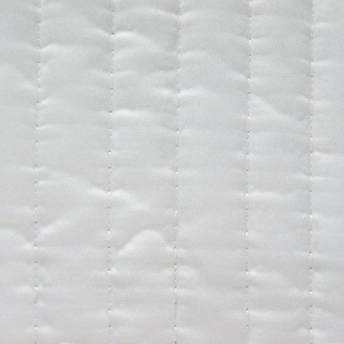 Satin Channel Quilt Swatch Vintage White Swatch