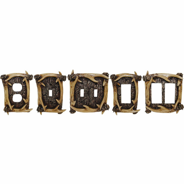 Antler Single Rocker Wall Plate Switch Plates & Outlet Covers