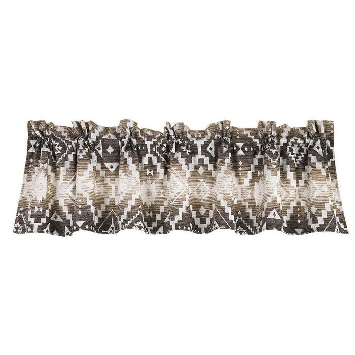 Chalet Aztec Cream & Taupe Kitchen Valance Valance