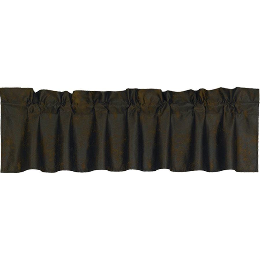 Chocolate Brown Faux Suede Kitchen Valance Valance